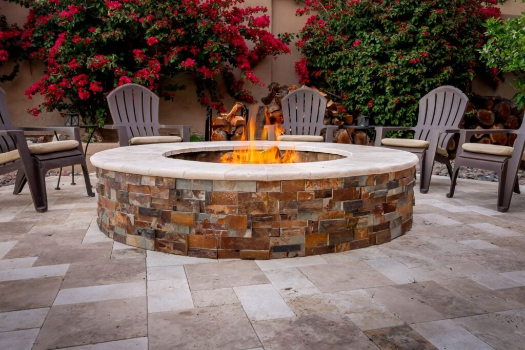 Residential concrete outdoor space